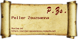 Peller Zsuzsanna névjegykártya